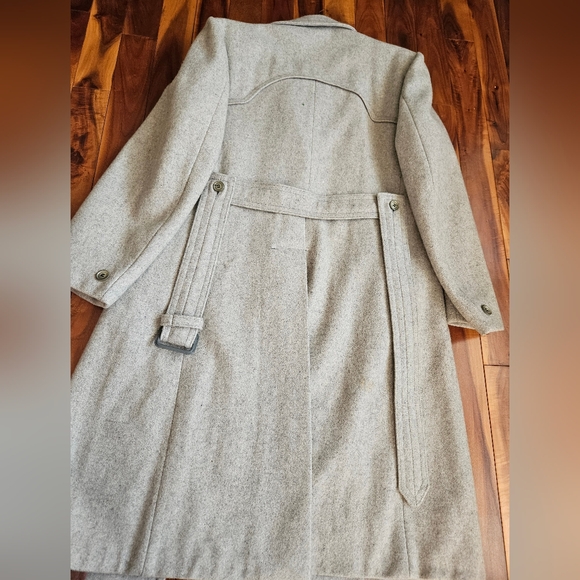 IL Classico grey wool trench jacket - Picture 6 of 16